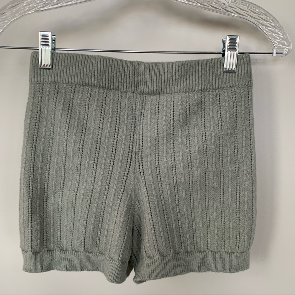 Tularosa Sicily Mint Green Sweater Knit Shorts Size S